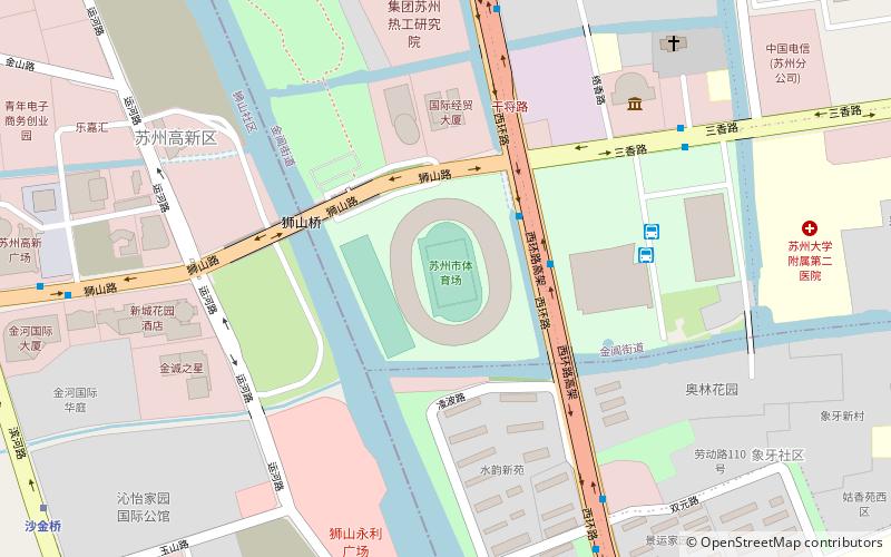 suzhou sports center location map