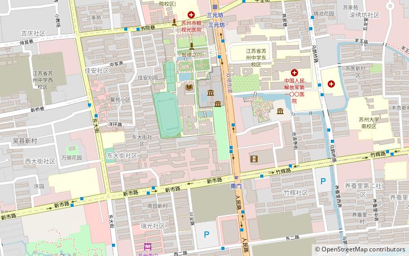 Suzhou Confucian Temple location map