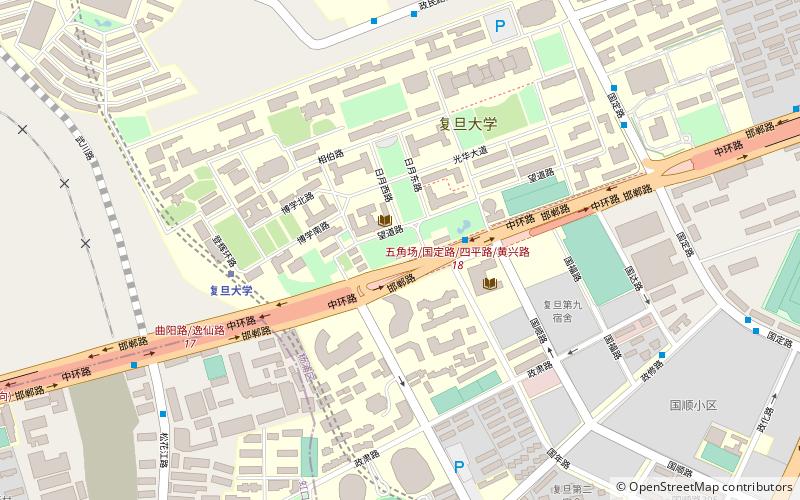 Fudan-Universität location map