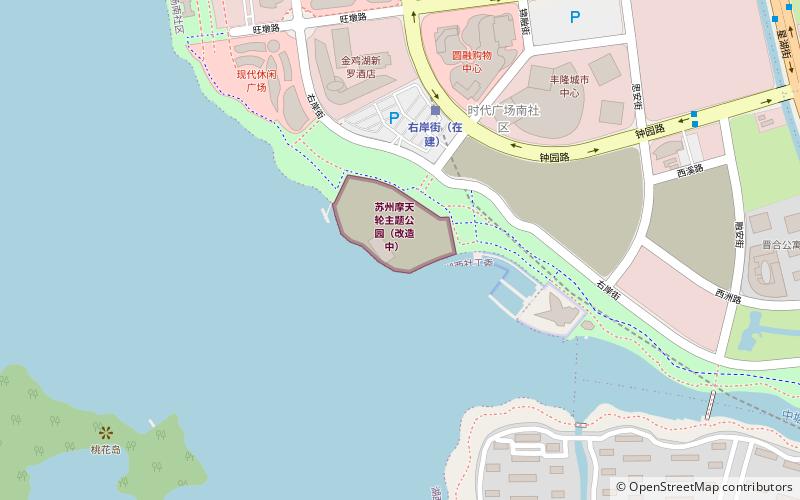 Suzhou Ferris Wheel location map