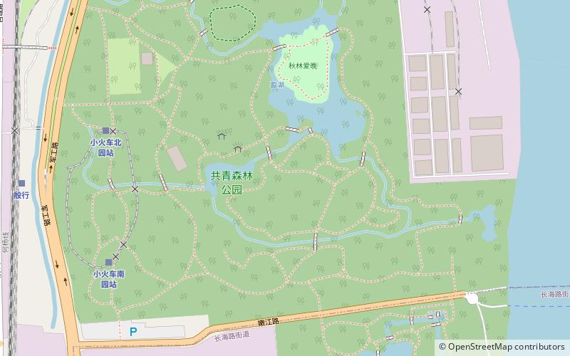 gongqing forest park shanghai location map