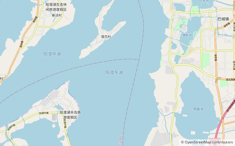 Lago Yangcheng location map