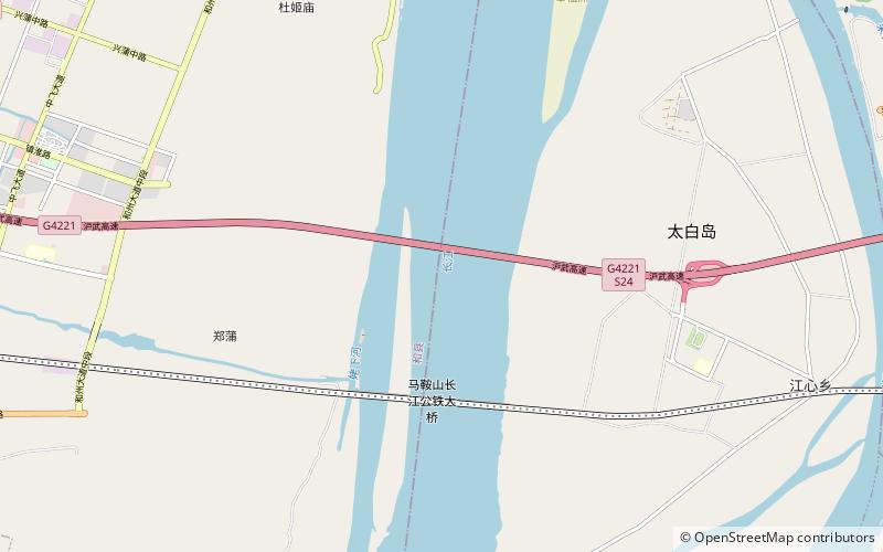 Ma'anshan Yangtze River Bridge location map