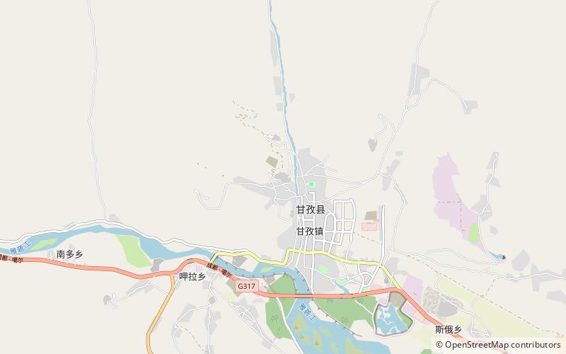 Kandze Monastery location map