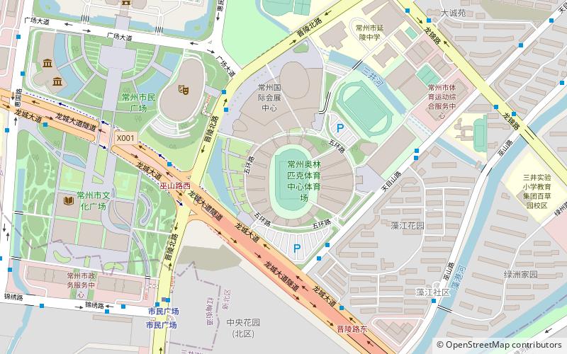 Changzhou Olympic Sports Centre location map