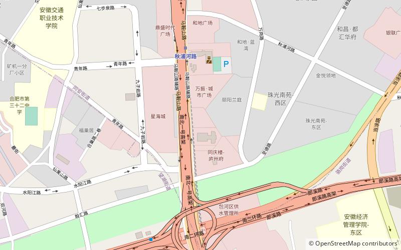 luogang subdistrict hefei location map