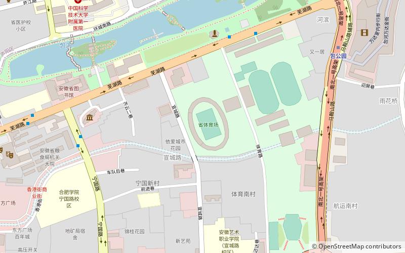 Anhui Laomingguang Stadium location map