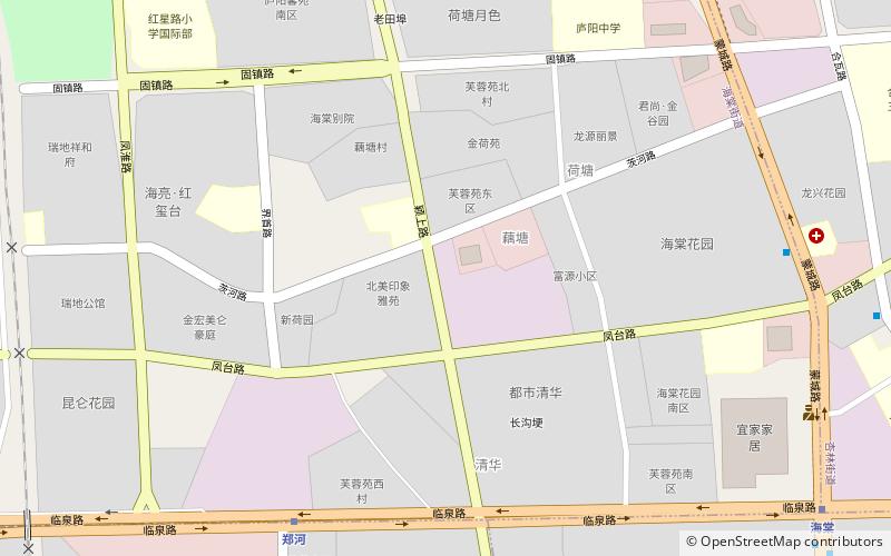 xinghuacun subdistrict hefei location map