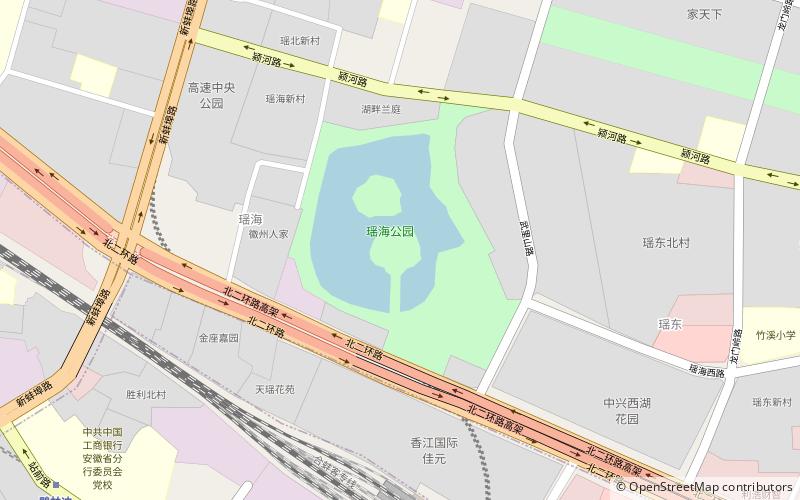yaohai park hefei location map