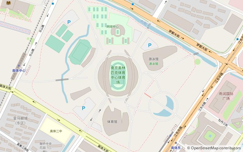 Stade du Centre sportif olympique de Nankin location map