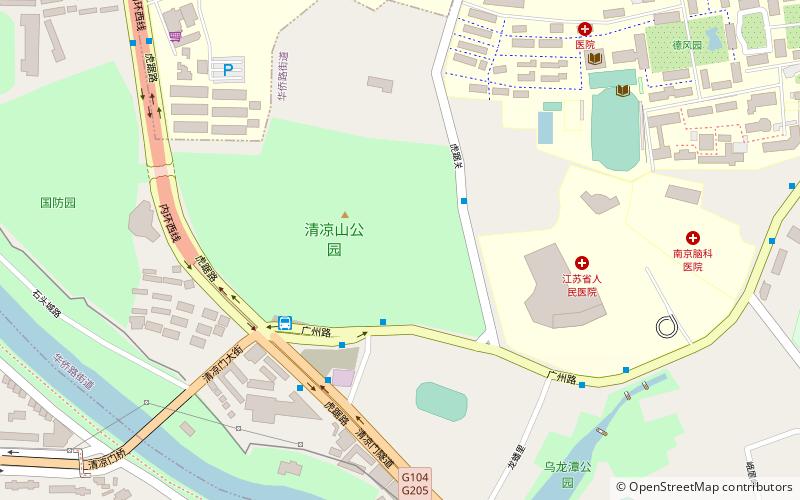 Qingliangshan Park location map