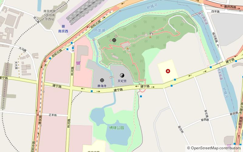 Tianfei Palace location map