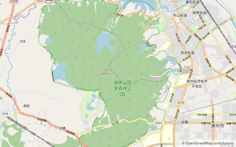 Langya Shan location map