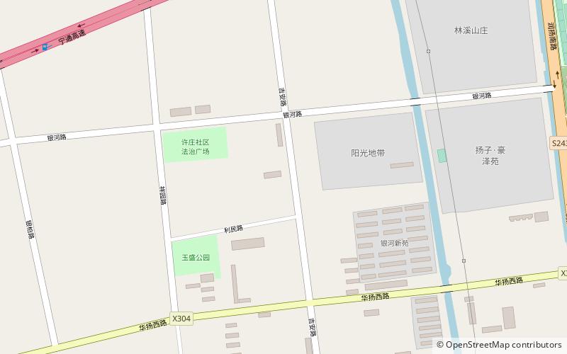 chahe subdistrict yangzhou location map