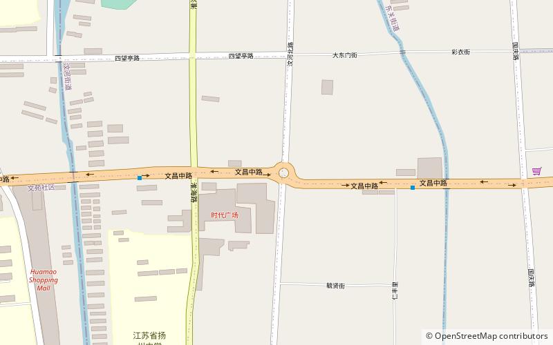 wen chang ge yangzhou location map