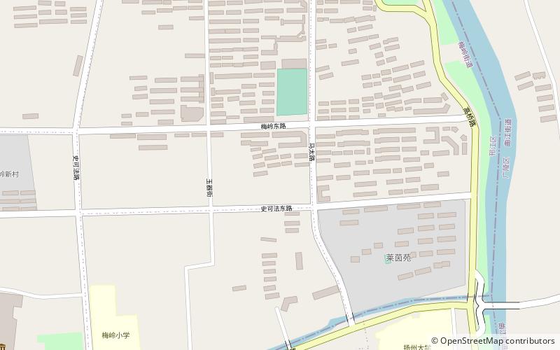 meiling subdistrict yangzhou location map
