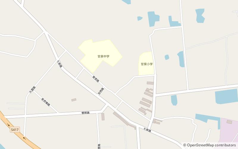 ganquan subdistrict yangzhou location map