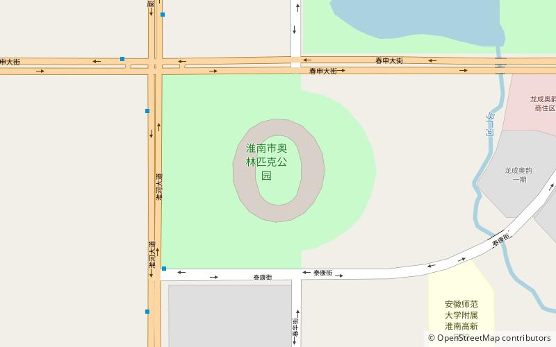 huainan sports stadium location map