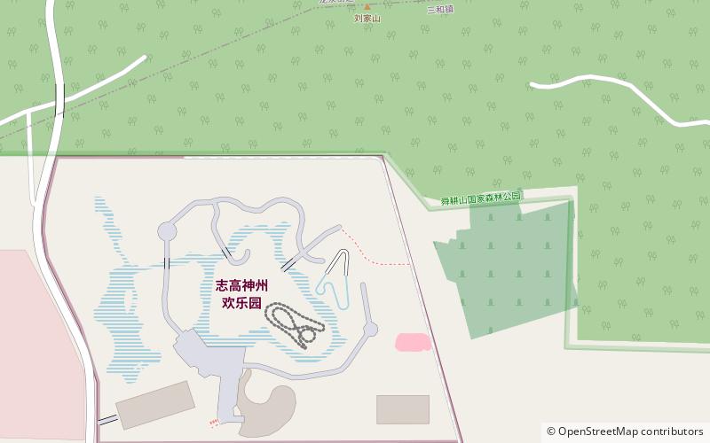 mo tian lun huainan location map