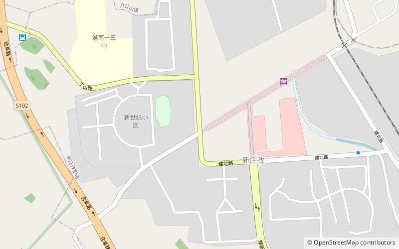 bagongshan district huainan location map