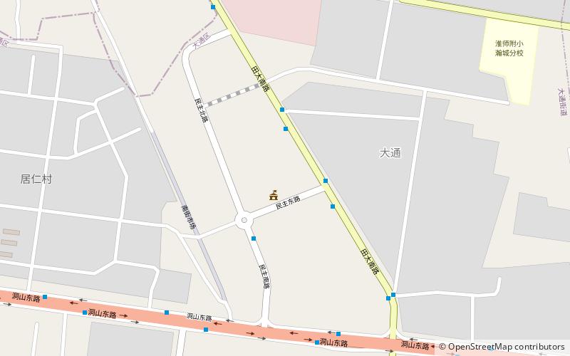 datong qu huainan location map