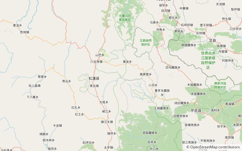 Mount Xuebaoding location map