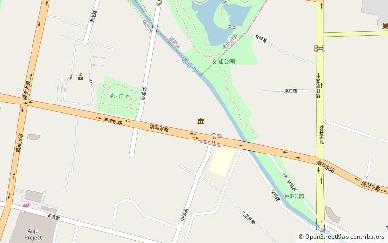 Fu yang shi bo wu guan location map