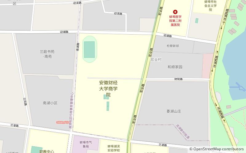 anhui university of finance and economics bengbu location map