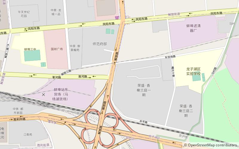 longzihu qu bengbu location map