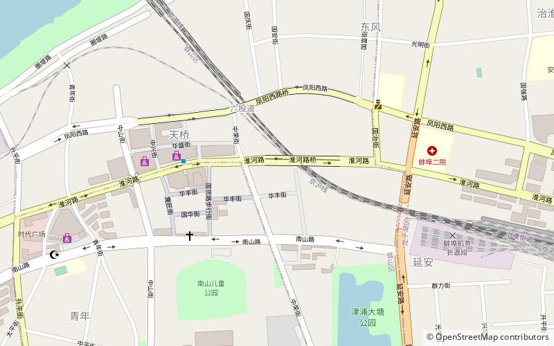 tianqiao subdistrict bengbu location map