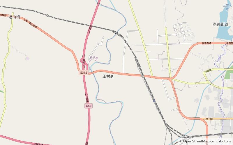 Wangcun Township location map