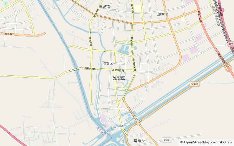 chu prefecture huaian location map