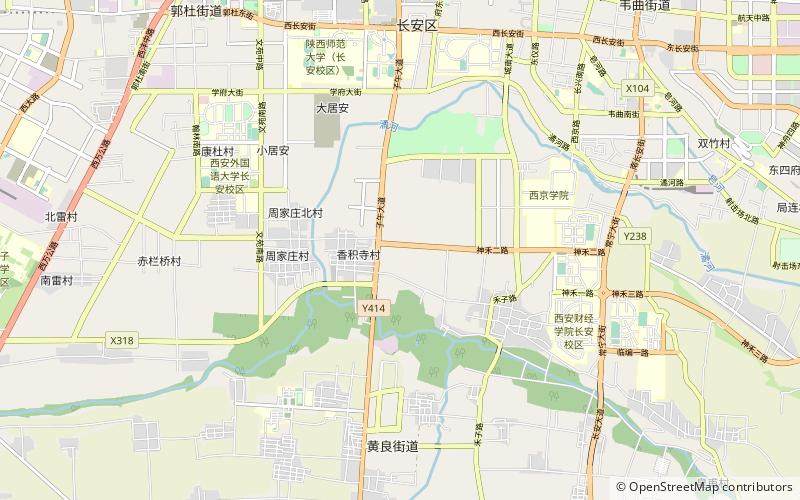 Xiangji Temple location map