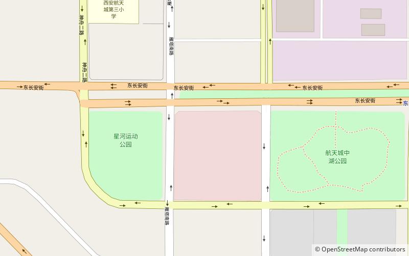 east changan avenue xian location map
