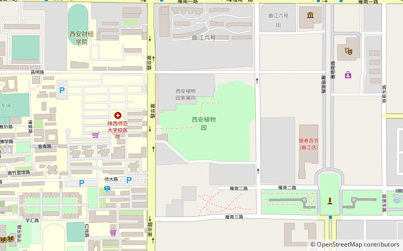 xian botanical garden location map