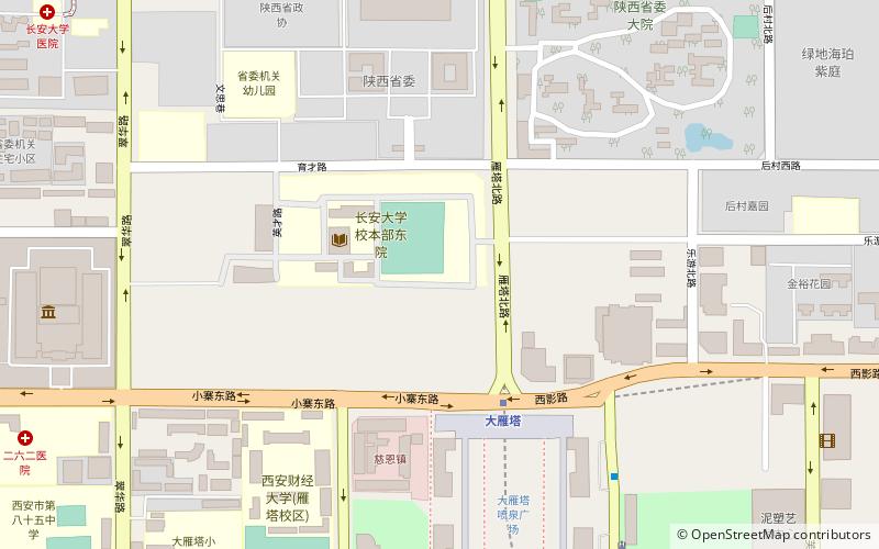 changan university xian location map