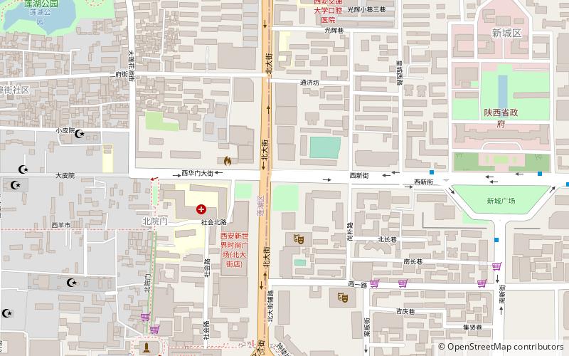 Stadtmauer von Xi’an location map