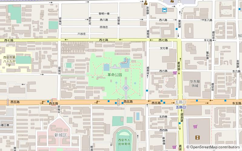 revolution park xian location map