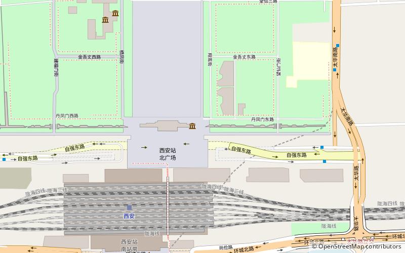 danfeng gate xian location map