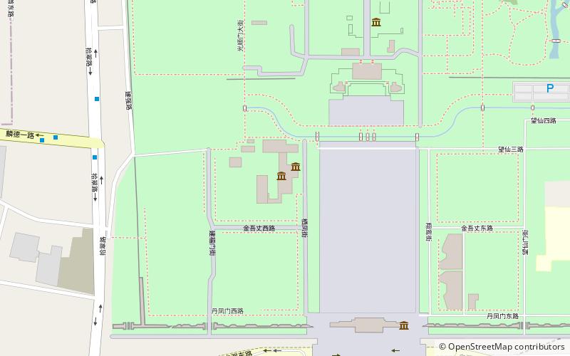 archeological exploration center xian location map