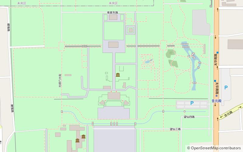 daming palace and park xian location map