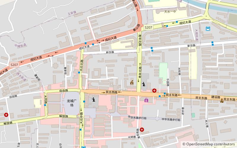 qinzhou district tianshui location map