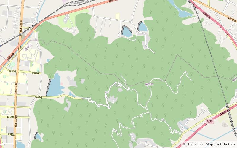 mount huaguo lianyungang location map