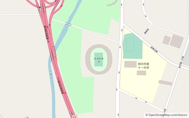 Zhengzhou Hanghai Stadium location map
