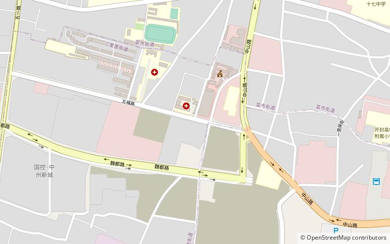 yuwangtai district kaifeng location map