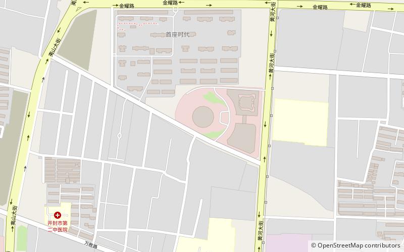 kaifeng tv tower location map