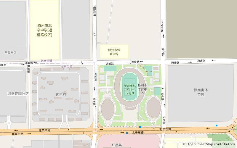Tengzhou Olympic Center Stadium location map