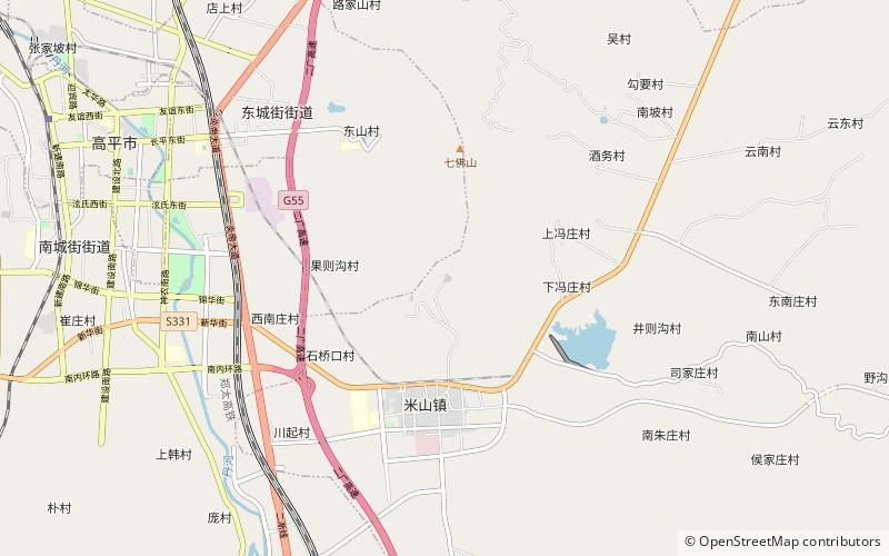 Dinglin Temple location map