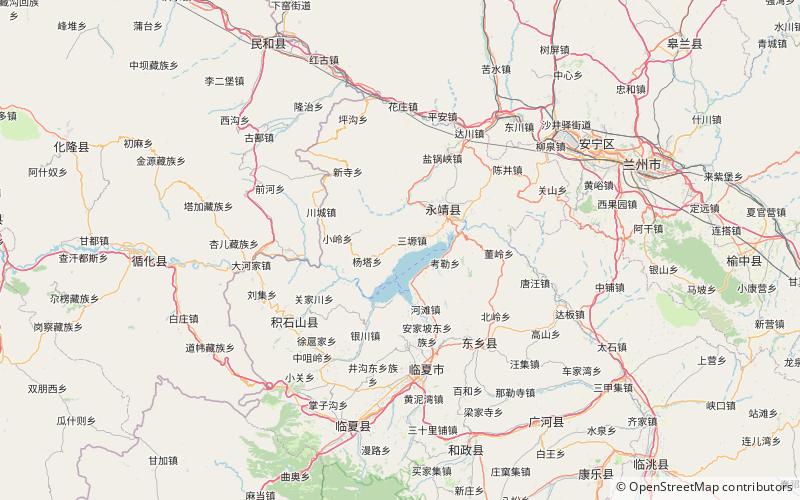 Bingling Temple location map