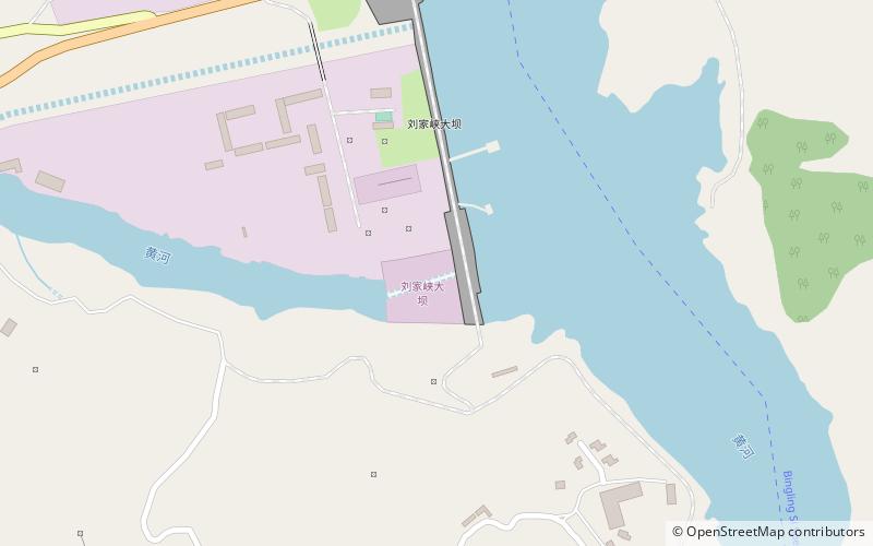 Liujiaxia Reservoir location map